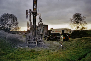 Drilling for water